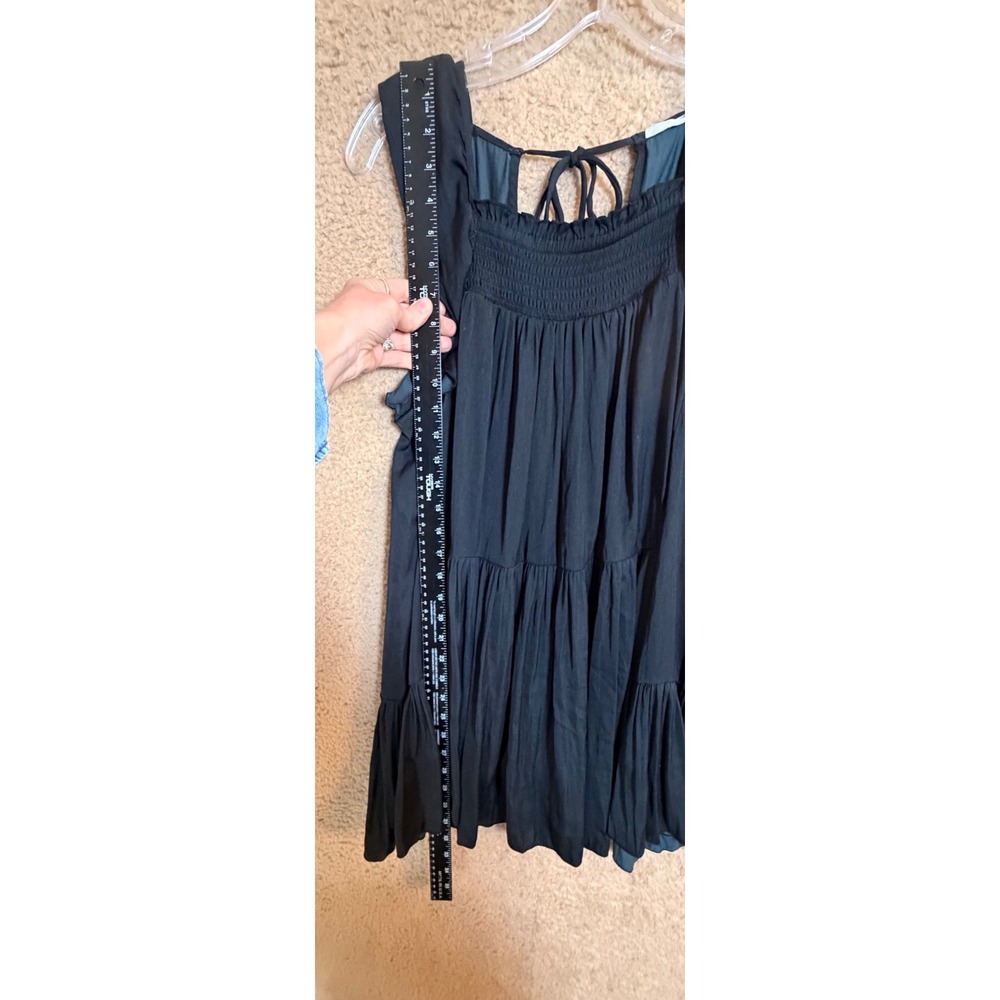 Free People Intimately Want Your Love Tie Back Mini Dress‎ Black XS - Picture 14 of 16